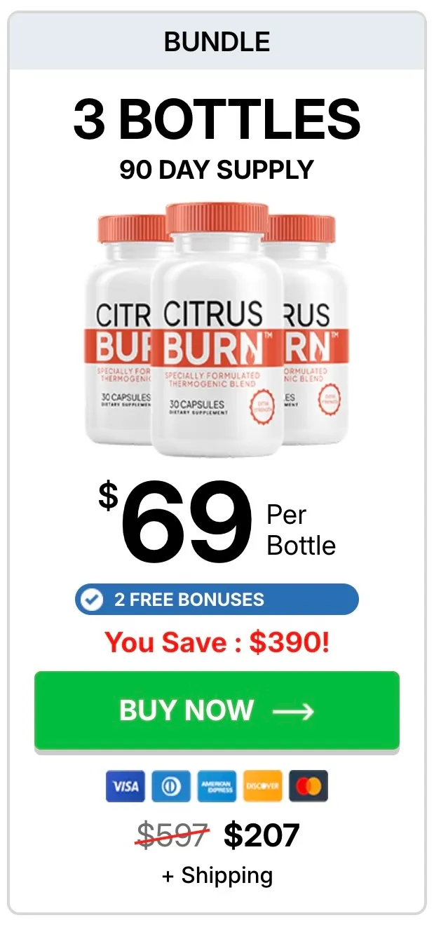 CitrusBurn 3-bottle package