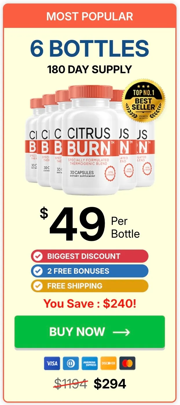 CitrusBurn 6-bottle package